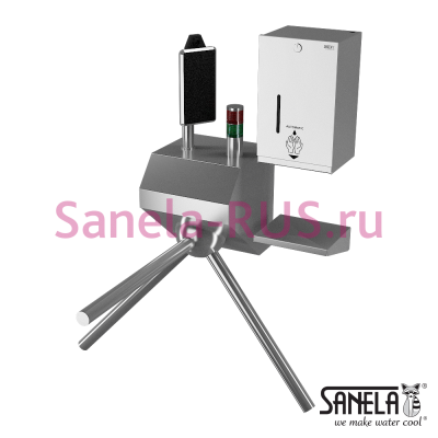 Турникет с термо визуальной камерой и дозатором дезинфекции SLKT 04 арт: 38040 Sanela Чехия (фото, схема)