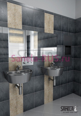 Нержавеющая раковина SLUN 01 арт: 93010 Sanela Чехия (фото, схема)