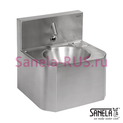 Антивандальная раковина с бесконтактным краном SLUN 72ET арт: 93723 Sanela Чехия (фото, схема)