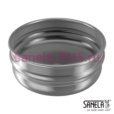 Нержавеющий KEG умывальник на столешницу SLUN 77 арт: 93774 Sanela Чехия (фото, схема)