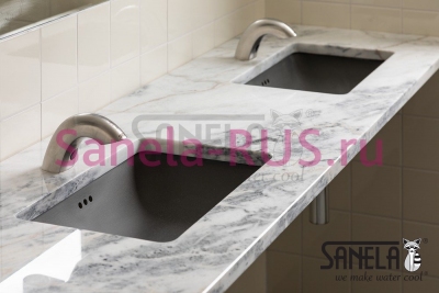 Сенсорный кран с дозатором мыла SLU 46MD арт: 03467 Sanela Чехия (фото, схема)