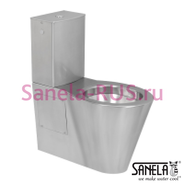 Нержавеющий унитаз с бачком КОМПАКТ для инвалидов SLWN 16 Нержавеющий унитаз с бачком КОМПАКТ для инвалидов SLWN 16