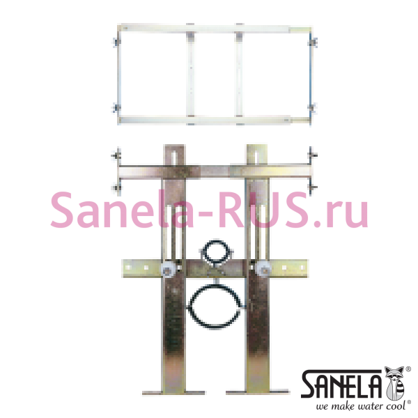 Монтажная рама в гипсокартон для подвесного унитаза SLR 03N