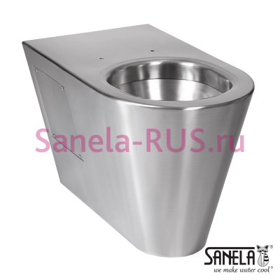Антивандальный нержавеющий напольный унитаз SLWN 14 арт: 94140 Sanela Чехия (фото, схема) Антивандальный нержавеющий напольный унитаз SLWN 14 арт: 94140 Sanela Чехия (фото, схема)